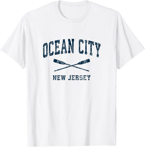 Ocean City New Jersey Vintage Nautical Paddles Sports Oars