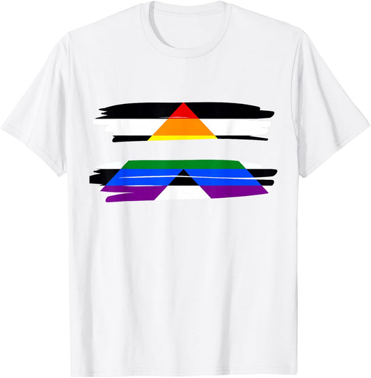 Straight Ally Pride Flag Equality Straight Ally Flag T-Shirt - T-Shirt | White