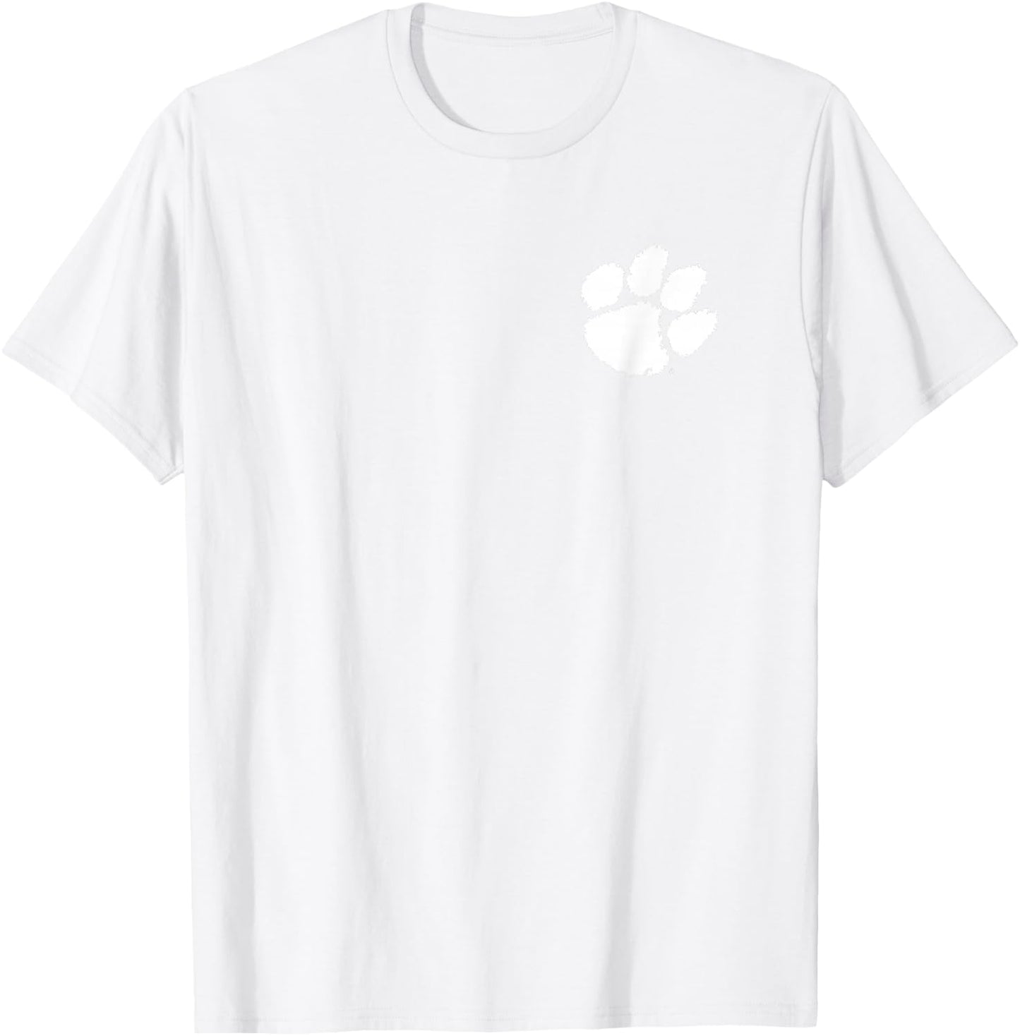 Clemson Tigers Front/Back Death Valley Orange Licensed T-Shirt - T-Shirt | White