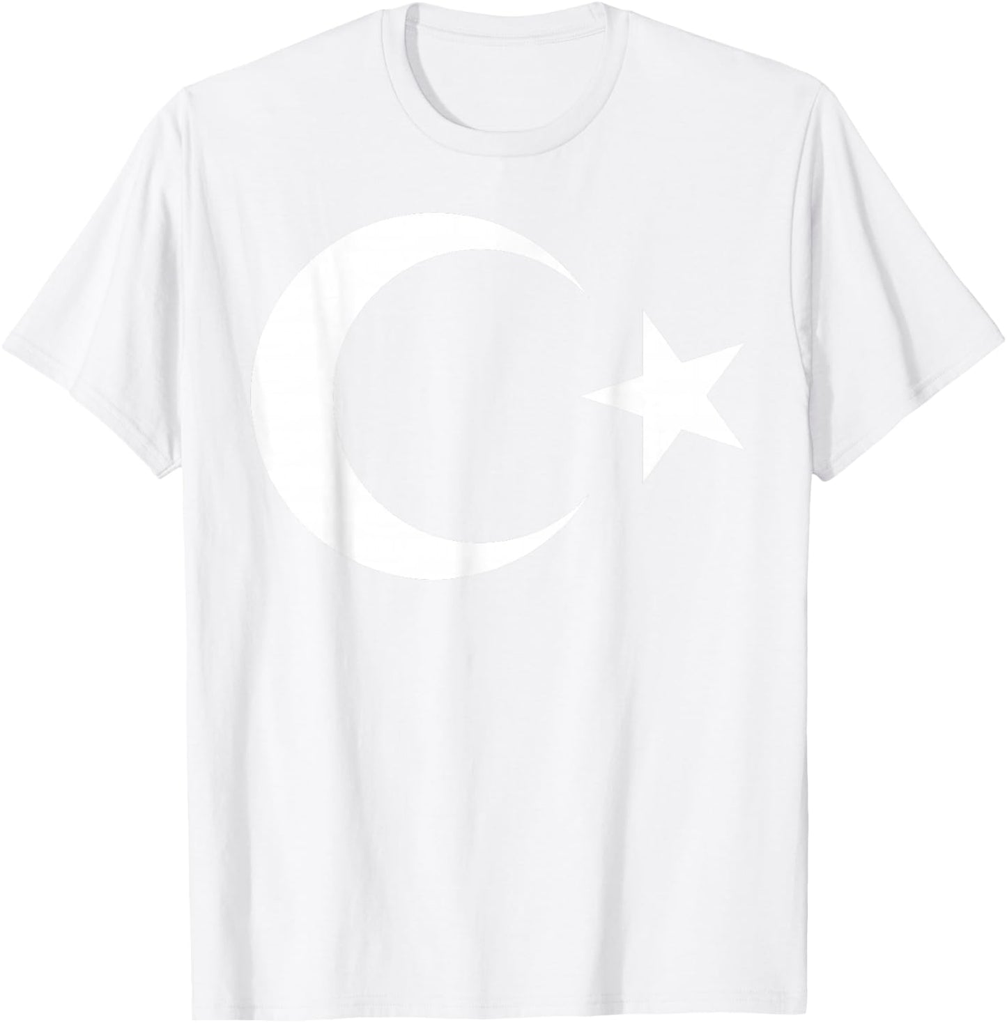 Turkish Flag Turkey Bayragi Türkiye Crescent Moon And Star T-Shirt - T-Shirt | White