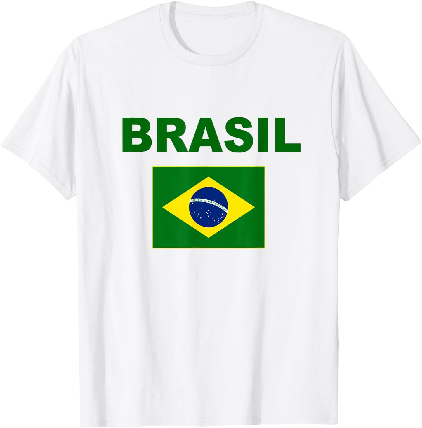 Brazil Flag Cool Brazilian Flags Men Women Brasil T-Shirt - T-Shirt | White