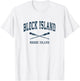 Block Island Rhode Island Vintage Nautical Paddles Sports Oa T-Shirt - T-Shirt | White