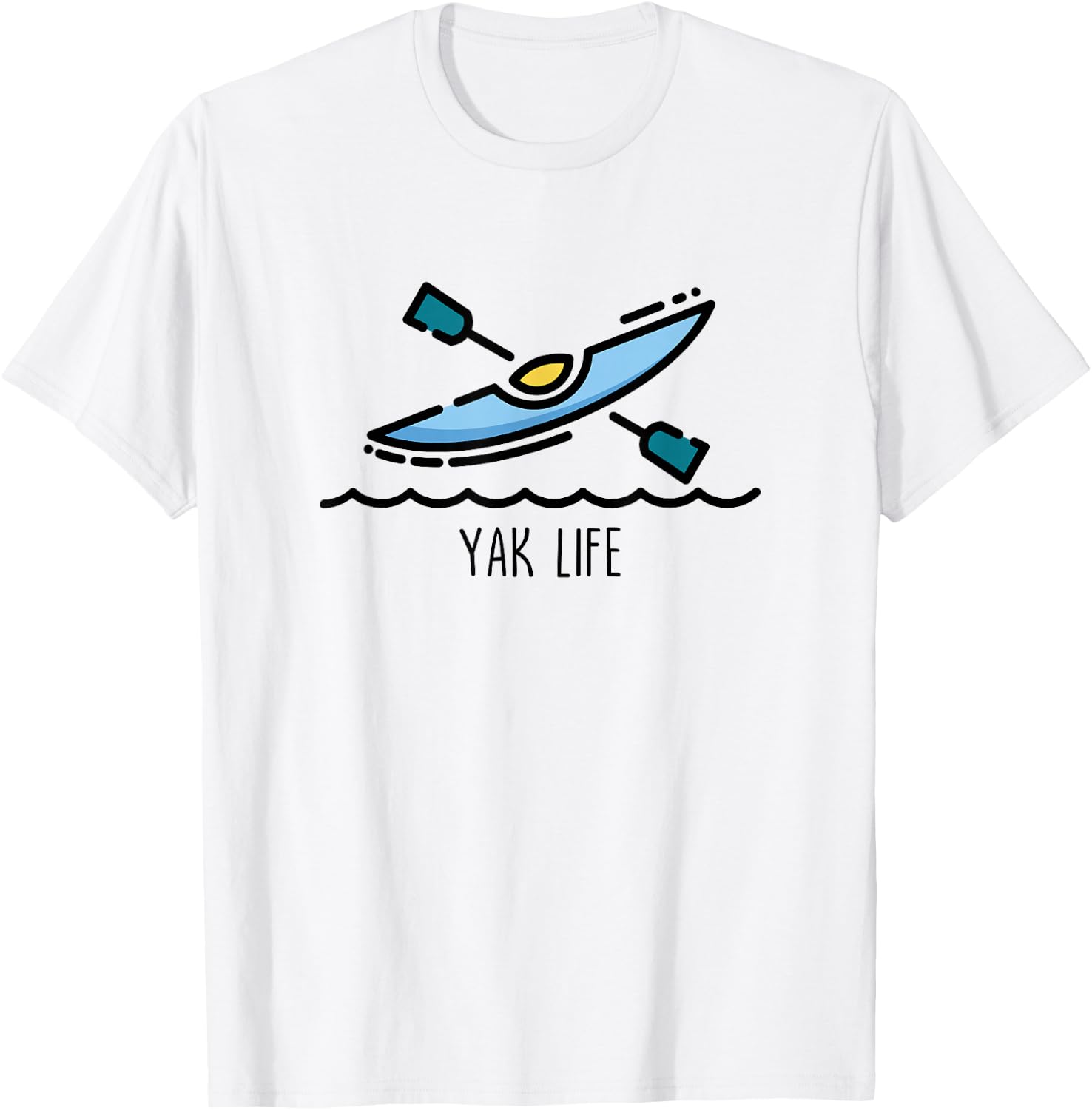 Yak Life Kayak Life Kayaking and Paddling Canoeing Sport T-Shirt - T-Shirt | White