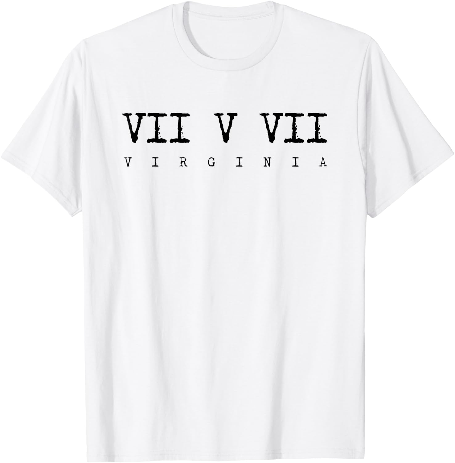 Roman Numeral Area Code Shirt 757 Virginia Gift T-Shirt - T-Shirt | White