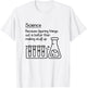 Science because figuring things out is better... Funny Meme,Short Sleeve T-Shirt - T-Shirt | White