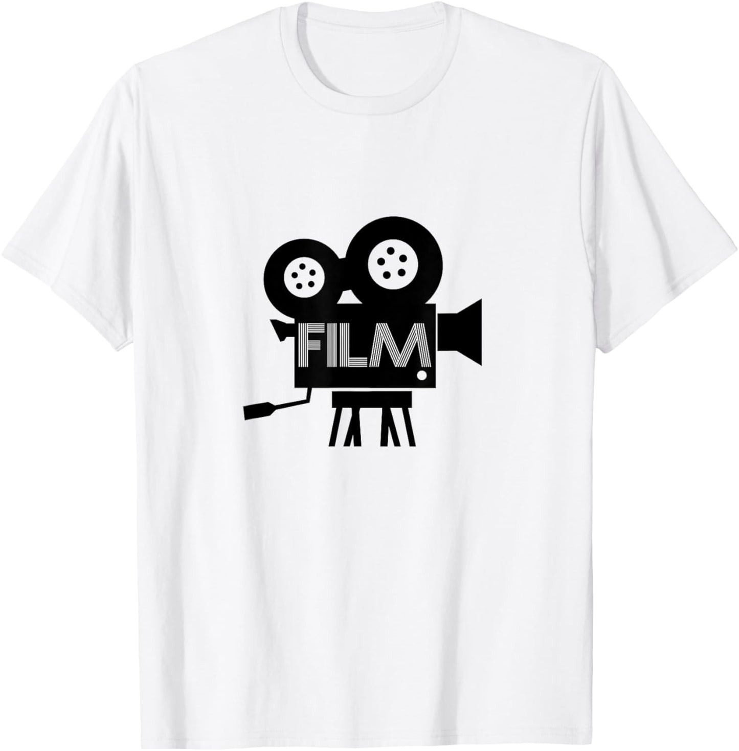 Film Fanatic Cinema Movie Lover Retro T-Shirt - T-Shirt | White