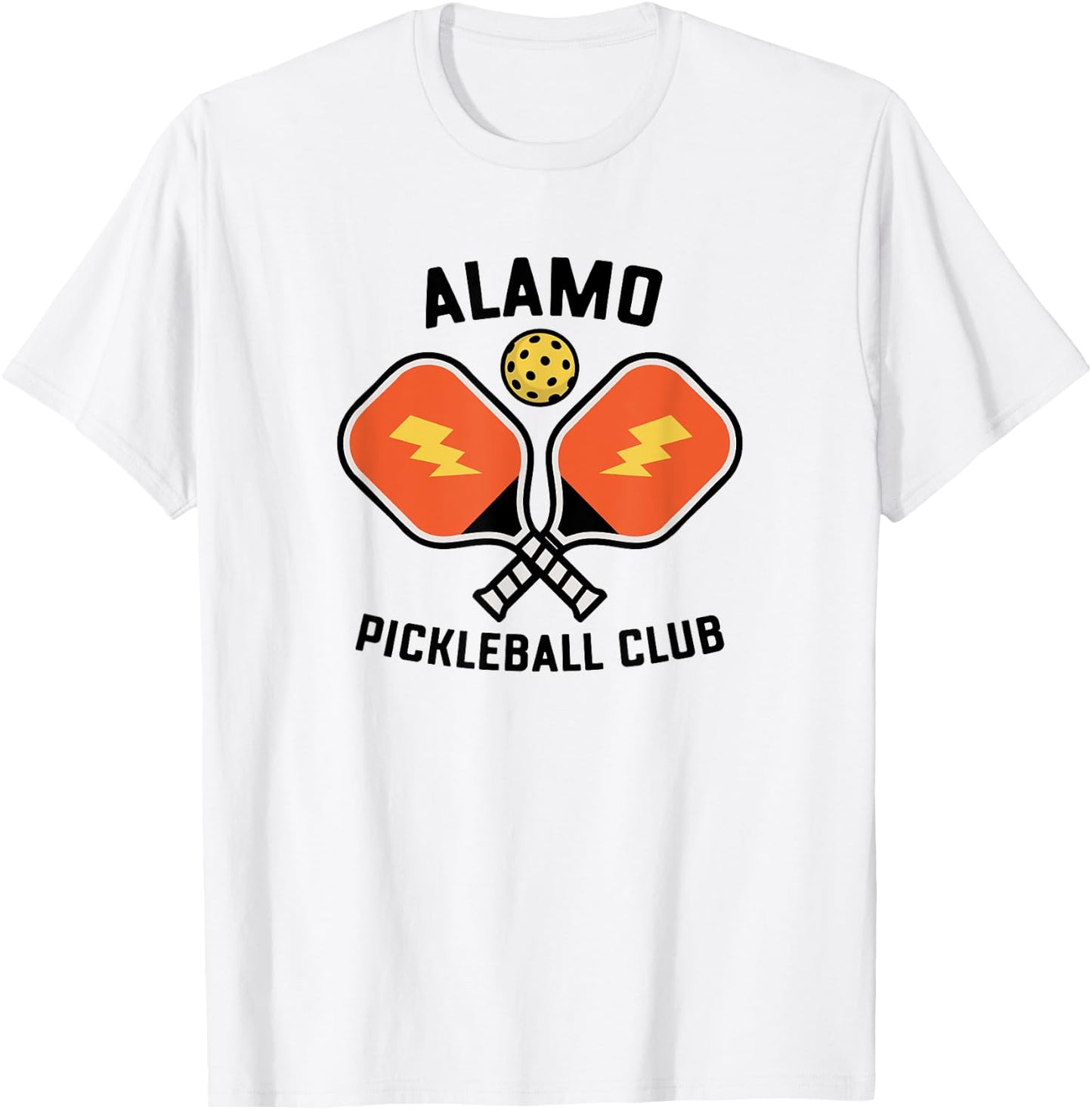 Alamo Pickleball Club Pickle Ball Team Retro T-Shirt - T-Shirt | White