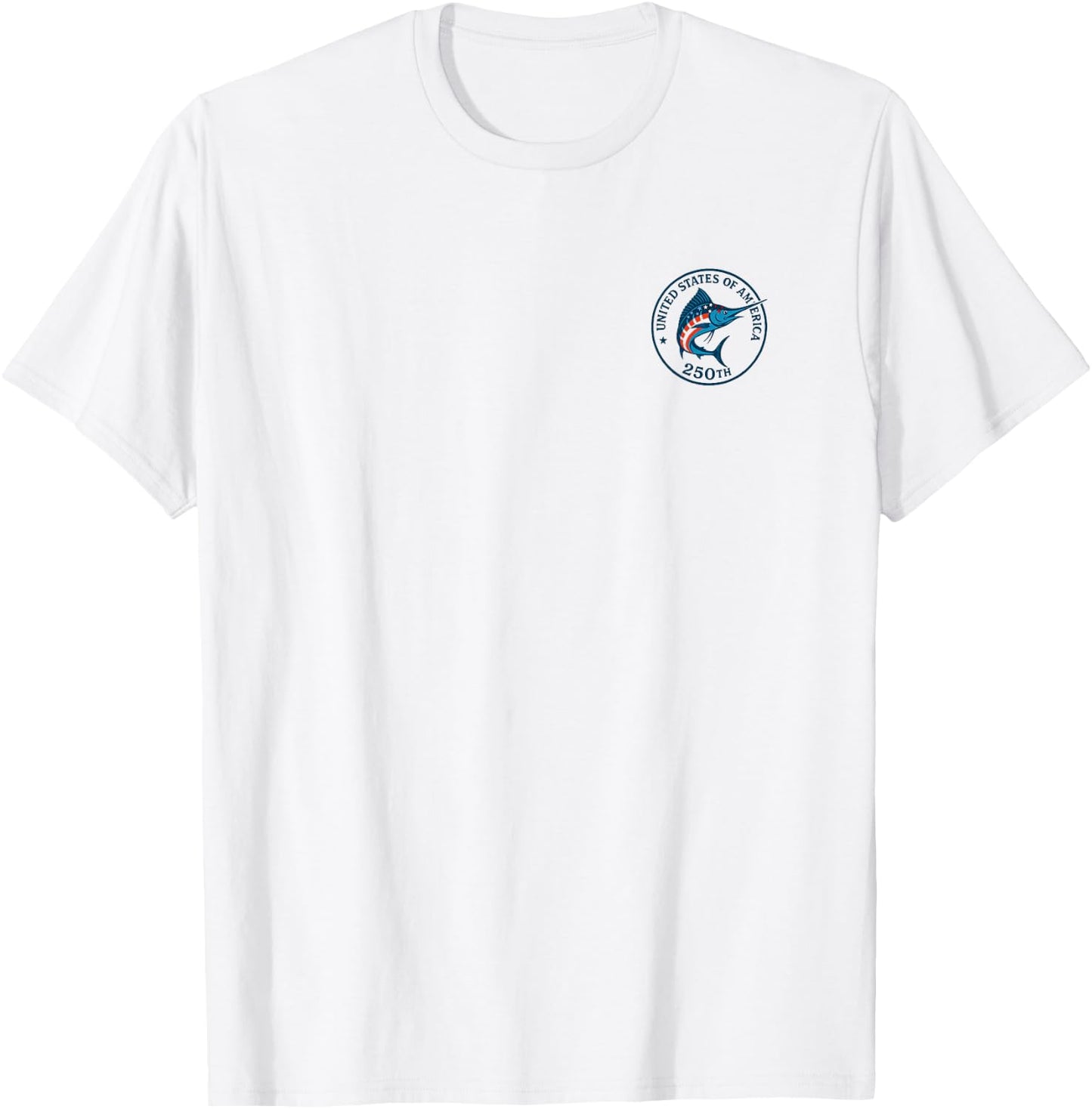 God Bless America/July 4th/ USA Designs/Red White and Blue T-Shirt - T-Shirt | White