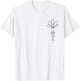 Yoga Lover Outfit Unalome Enlightenment Symbol with Lotus Flower T-Shirt - T-Shirt | White