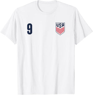 Officially Licensed US Soccer Ricardo Pepi, Legacy #9 T-Shirt - T-Shirt | White