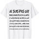 I'm Not Gay But 10, Joke And Humor Of Beauf Gift , white, S T-Shirt - T-Shirt | White