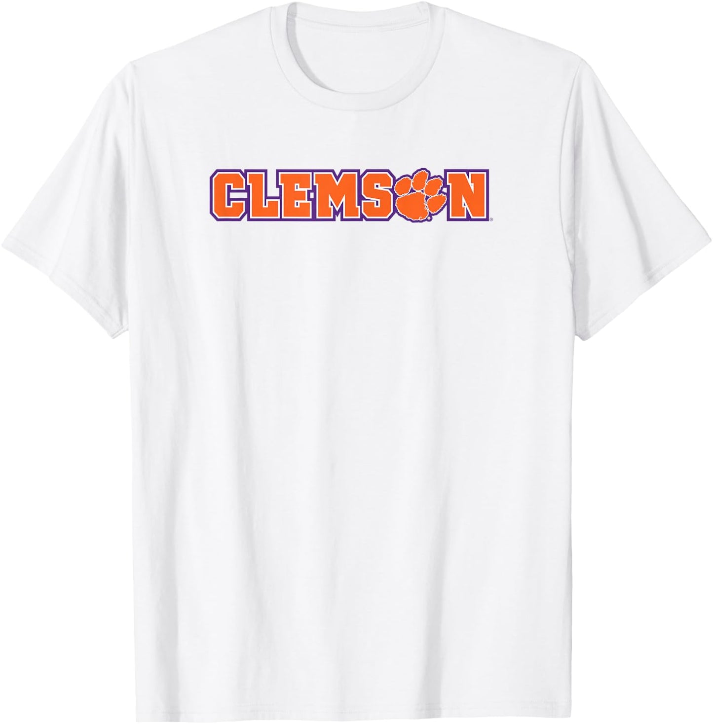 Elite Authentics Clemson Tigers Classic Paw White Officially Licensed T-Shirt - T-Shirt | White