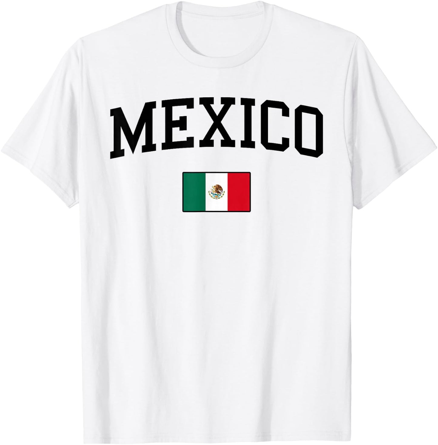 Mexikanische Flagge, Herren, Damen, Kinder, Mexiko T-Shirt - T-Shirt | White