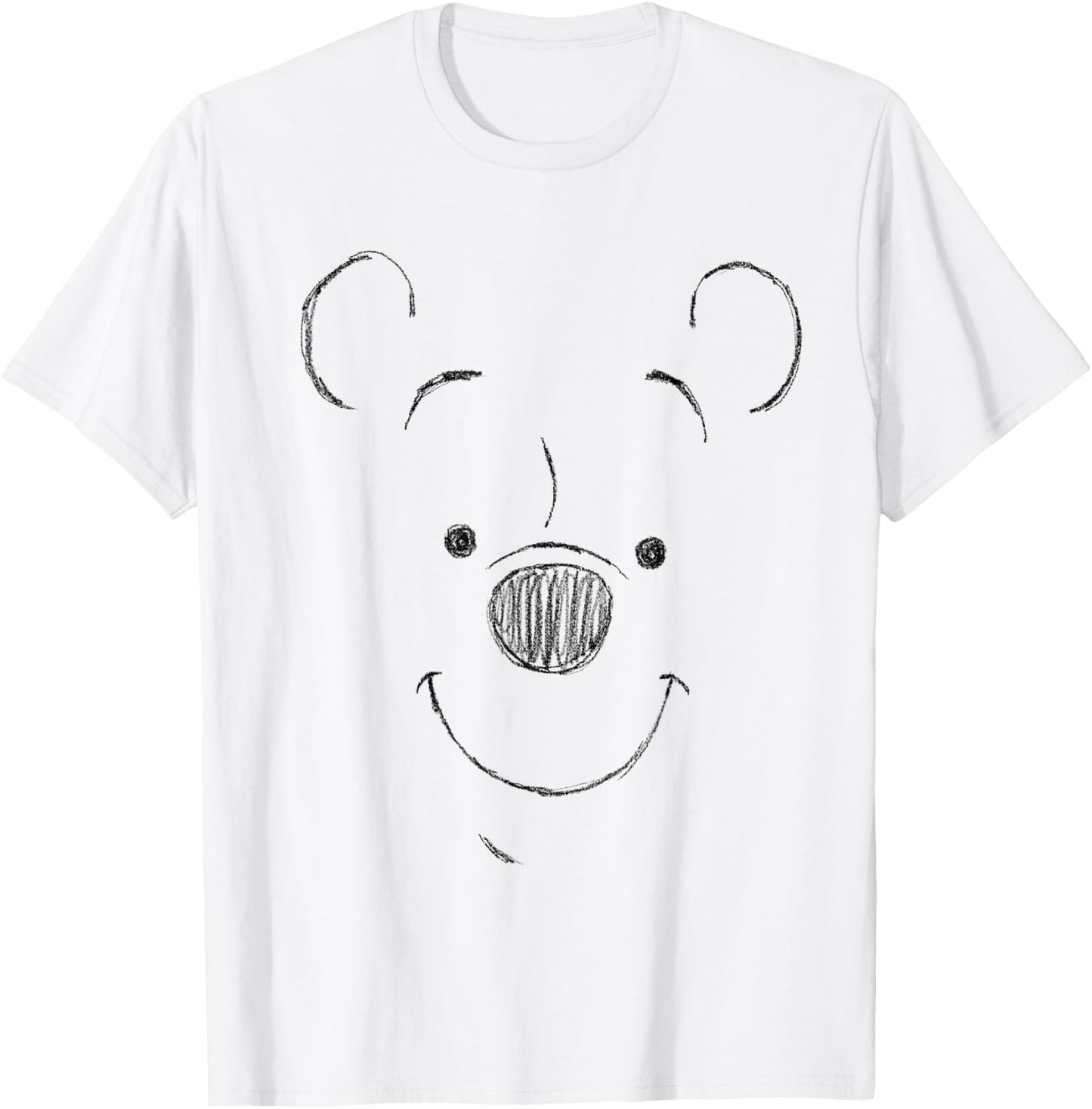 Winnie the Pooh Face , White T-Shirt - T-Shirt | White