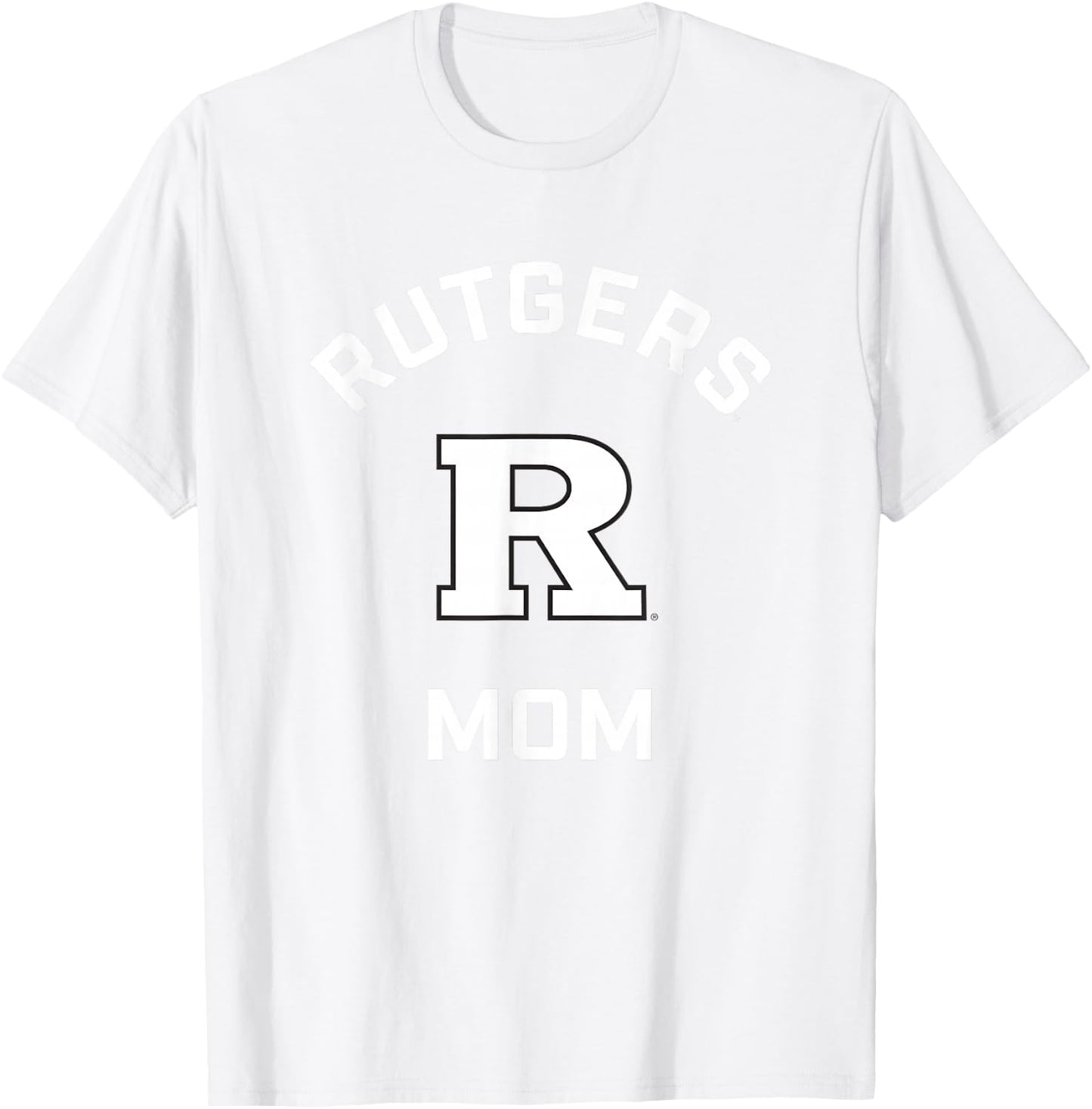Rutgers University Scarlet Knights Arched Mom T-Shirt - T-Shirt | White