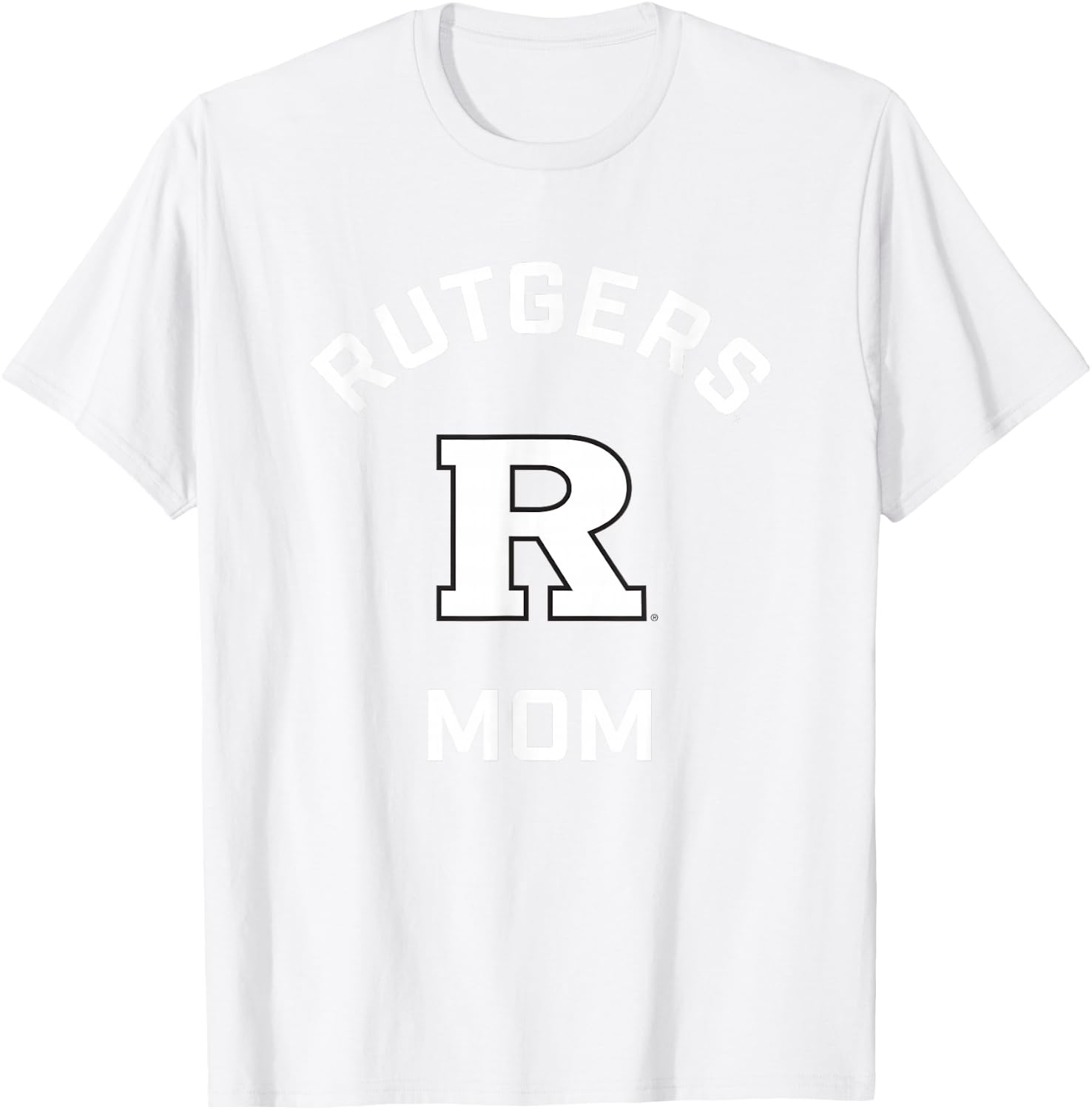 Rutgers University Scarlet Knights Arched Mom T-Shirt - T-Shirt | White