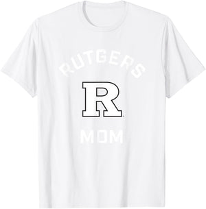Rutgers University Scarlet Knights Arched Mom T-Shirt - T-Shirt | White