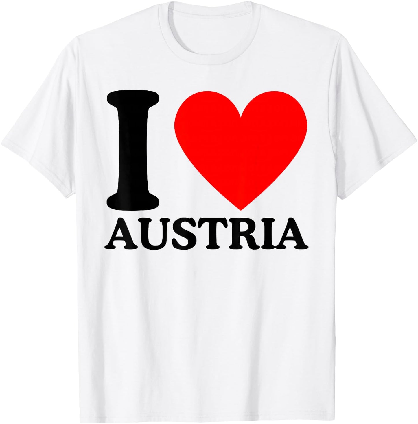 I Love Austria - Ich liebe Österreich T-Shirt - T-Shirt | White