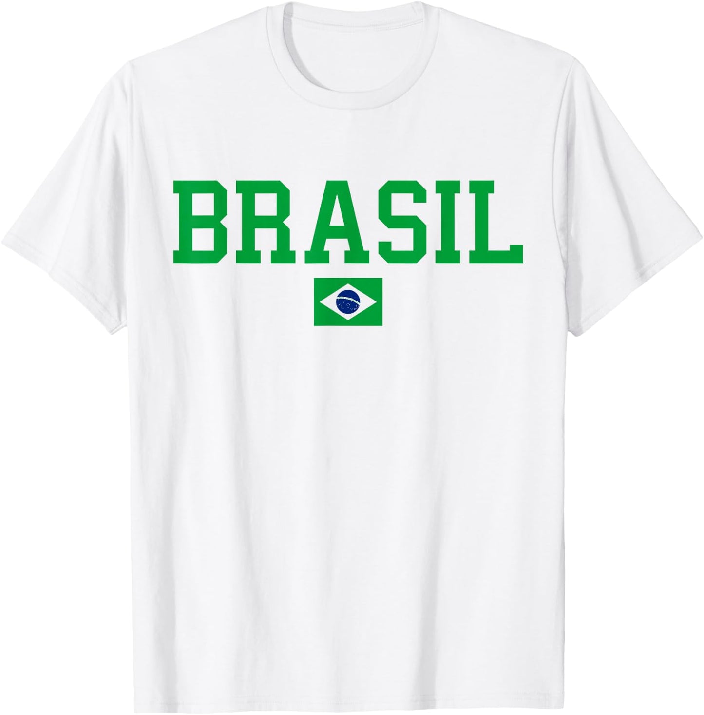 Brazil T Shirt Women Men Kids Brasil Brazilian Flag Yellow T-Shirt - T-Shirt | White