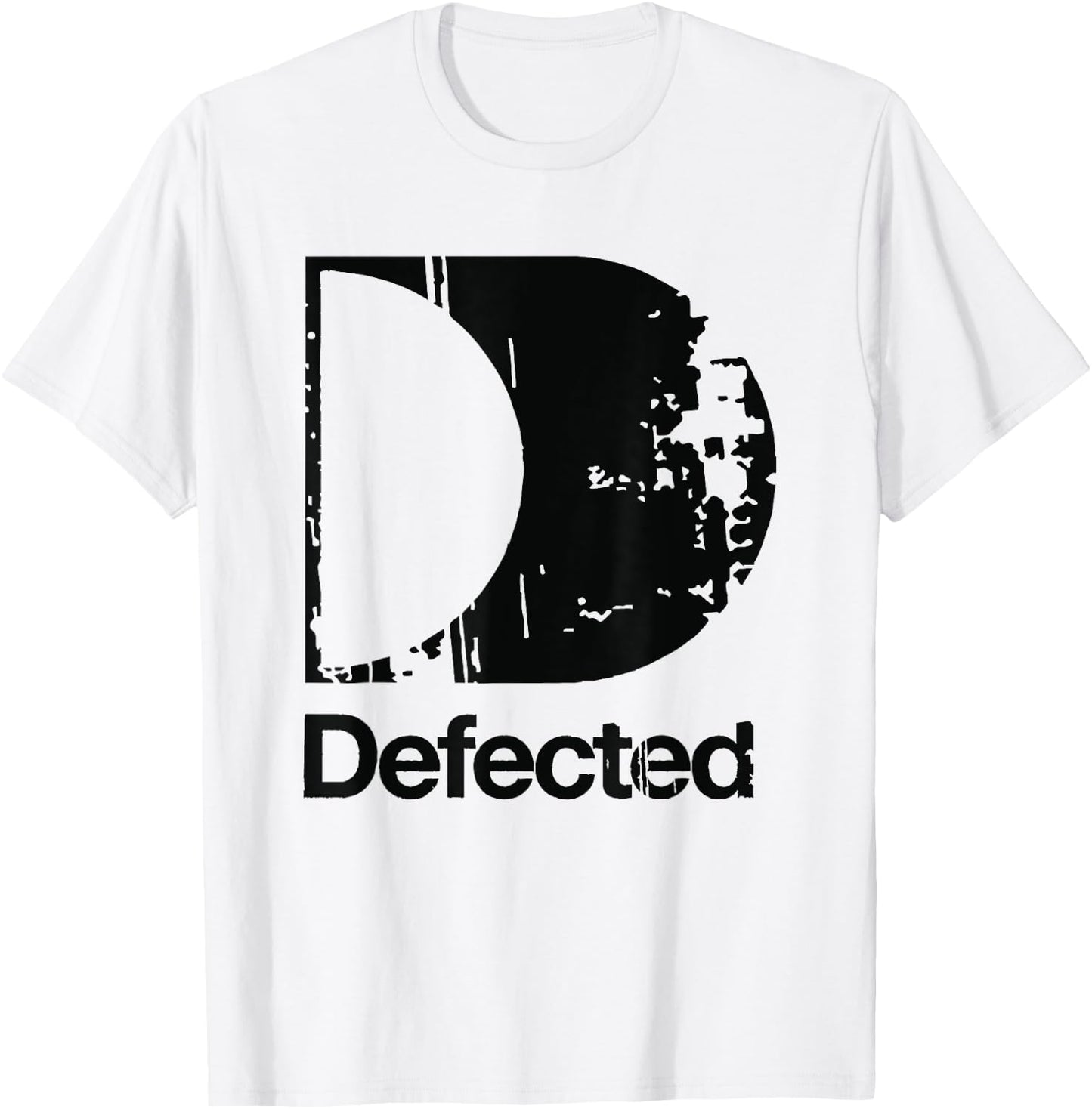 Classic Black Print D Faulty T-Shirt - T-Shirt | White