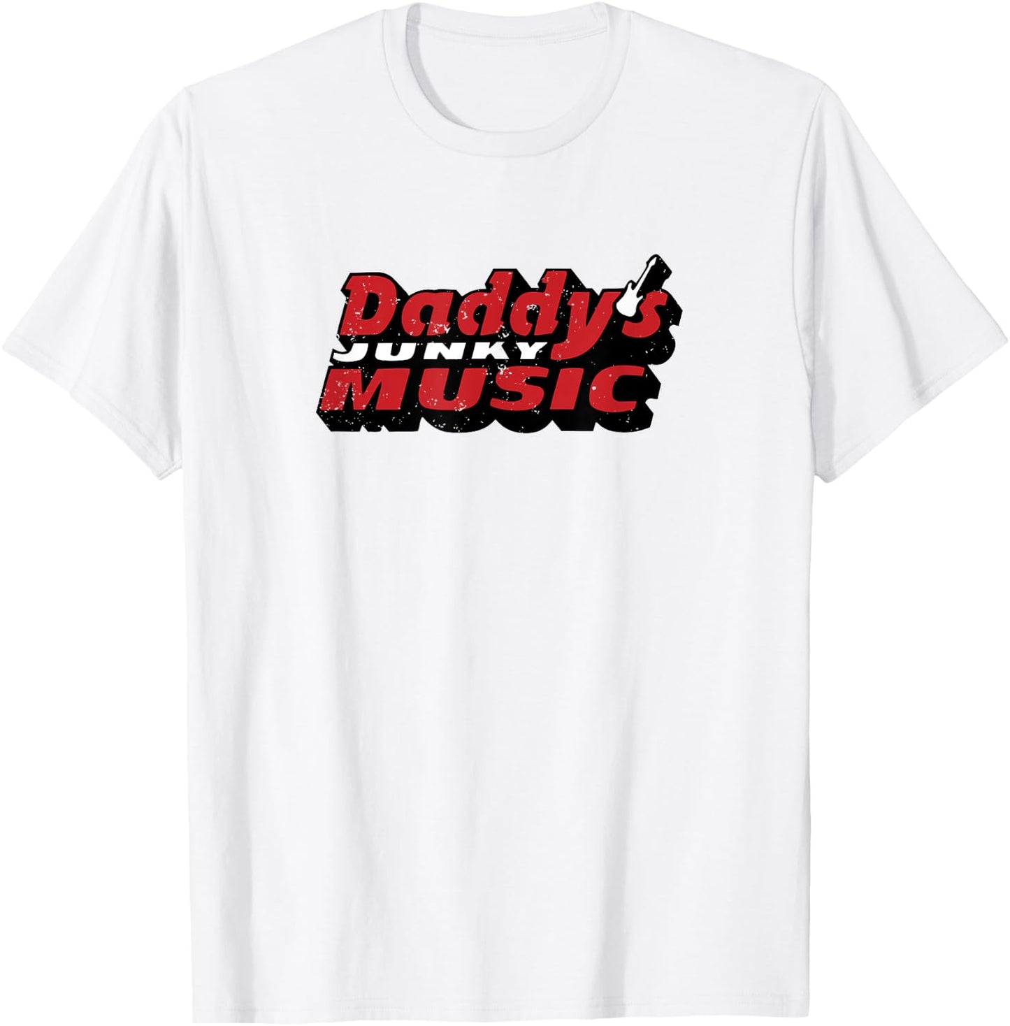 Daddy's Junky Music Boston Guitar & Amp Retro Store Vintage T-Shirt - T-Shirt | White