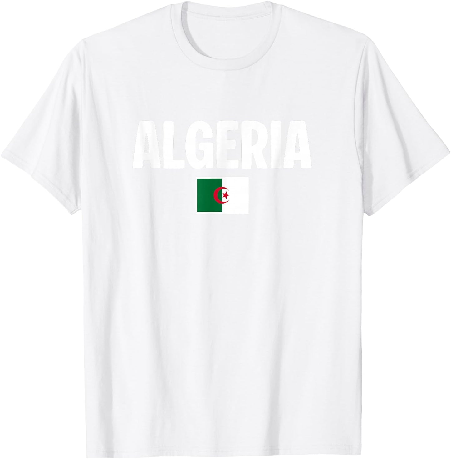 Algerian Flag Algeria T-Shirt - T-Shirt | White