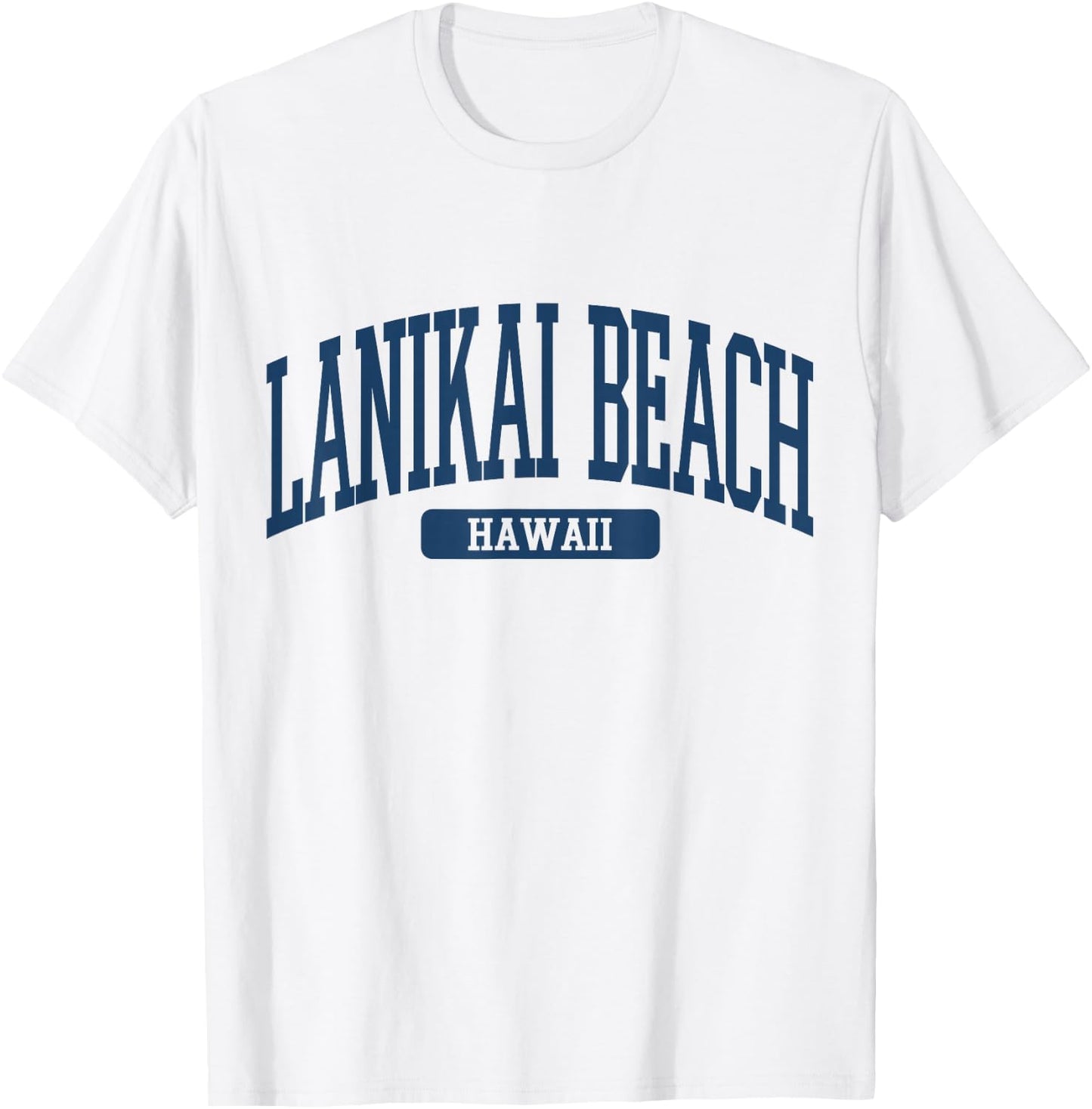 Lanikai Beach Hawaii Souvenir Simple Summer Aesthetic T-Shirt - T-Shirt | White