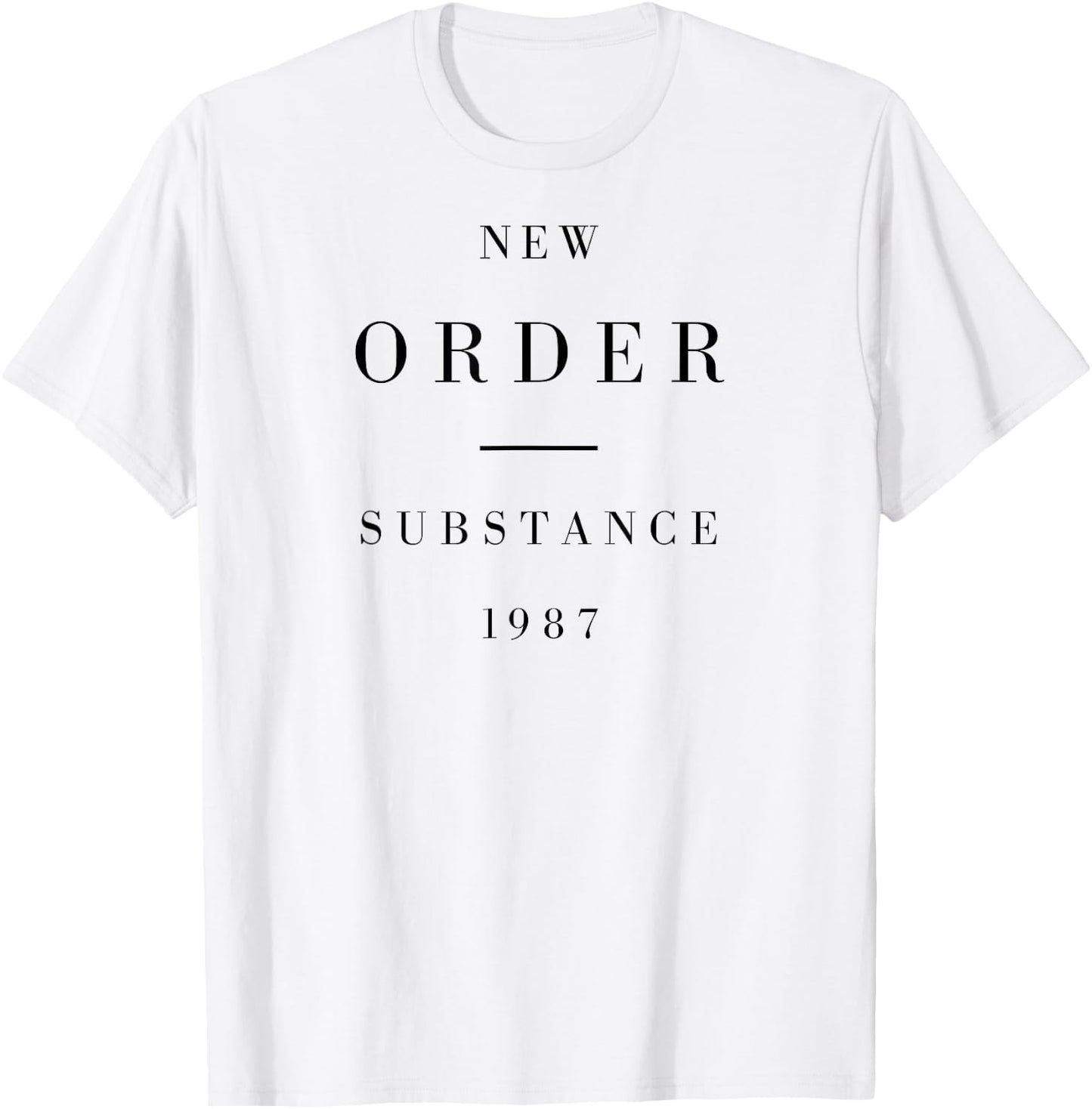 New Order Substance Graphic, Weiß, , Kurzarm, Klassische Passform, Klein T-Shirt - T-Shirt | White