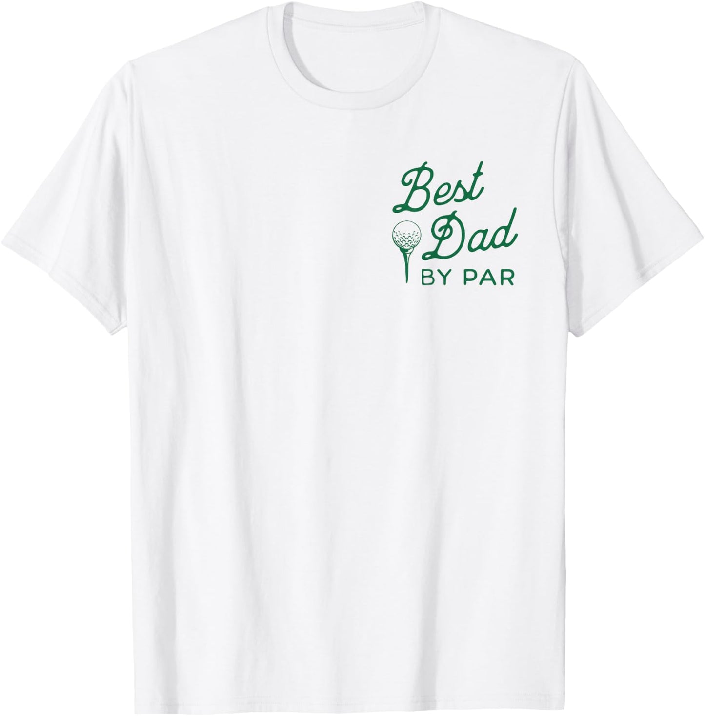 Funny Golf Dad Retro Graphic Above Average Golfer Father T-Shirt - T-Shirt | White