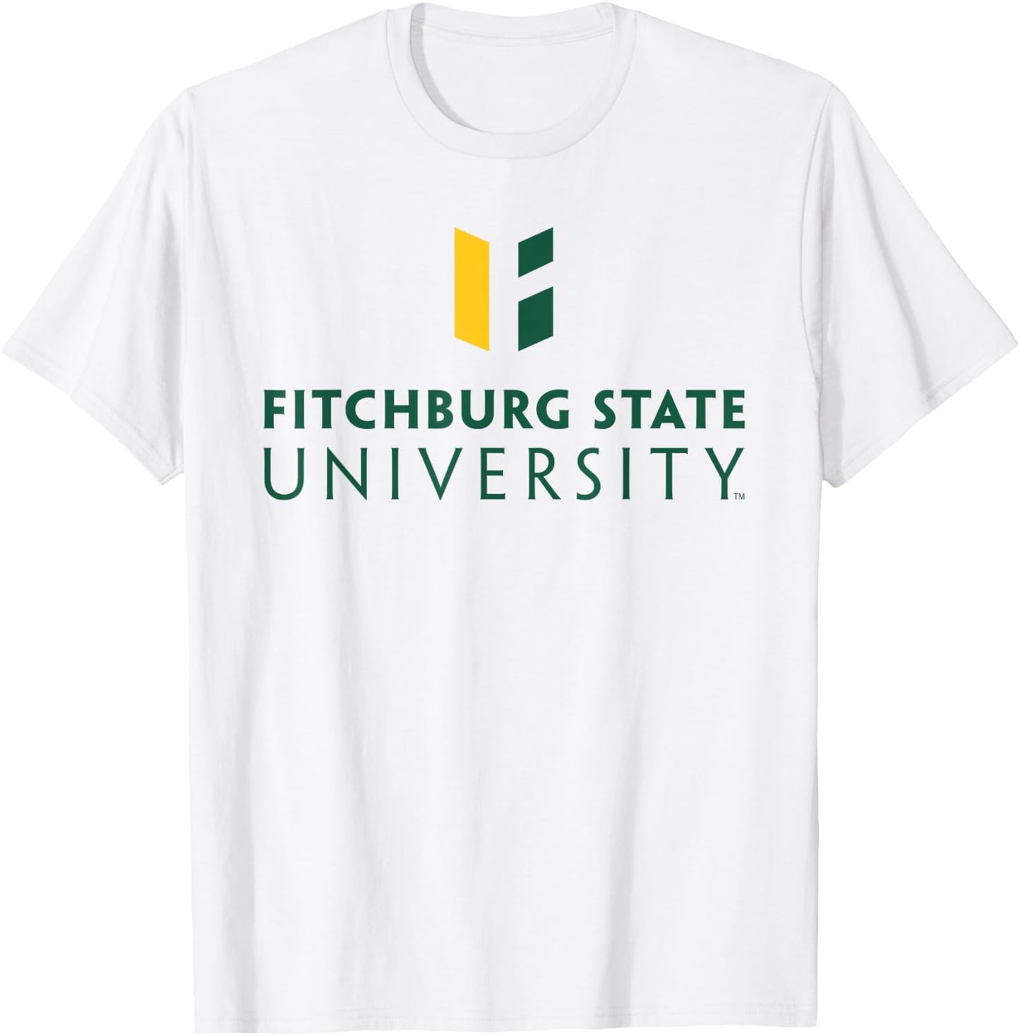 Fitchburg State University Falcons Wordmark Logo T-Shirt - T-Shirt | White