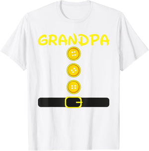 Grandpa Dwarf Costume Color Family Matching Dwarf Halloween T-Shirt - T-Shirt | White