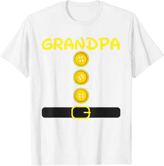 Grandpa Dwarf Costume Color Family Matching Dwarf Halloween T-Shirt - T-Shirt | White