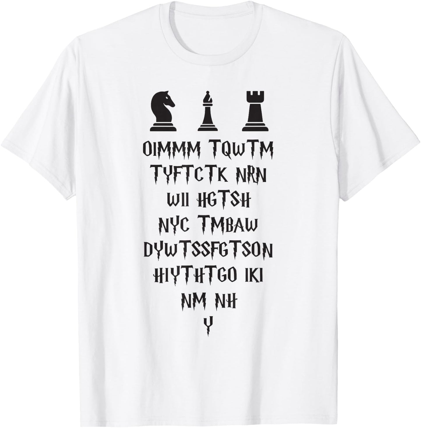 Once I Make My Move Acronym Wizard Chess Funny Design T-Shirt - T-Shirt | White