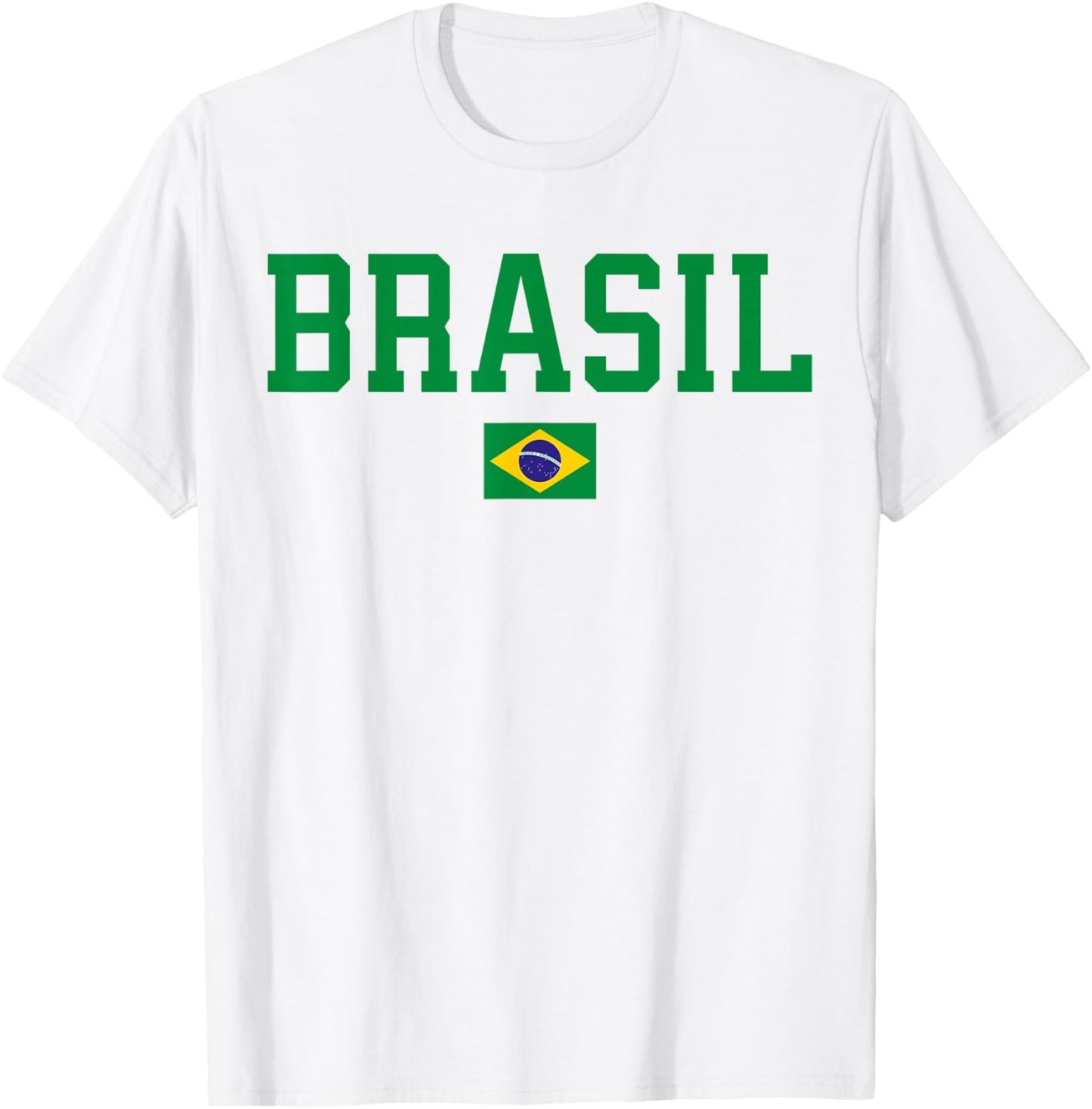 Brasil Brazil Flag T-Shirt - T-Shirt | White