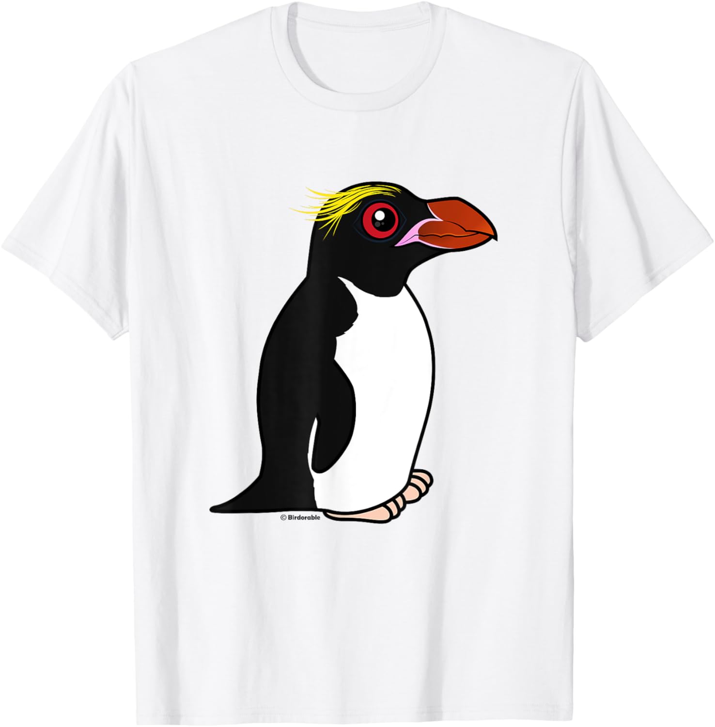 Cute Cartoon Penguin Bird | Macaroni Penguin Birdorable T-Shirt - T-Shirt | White
