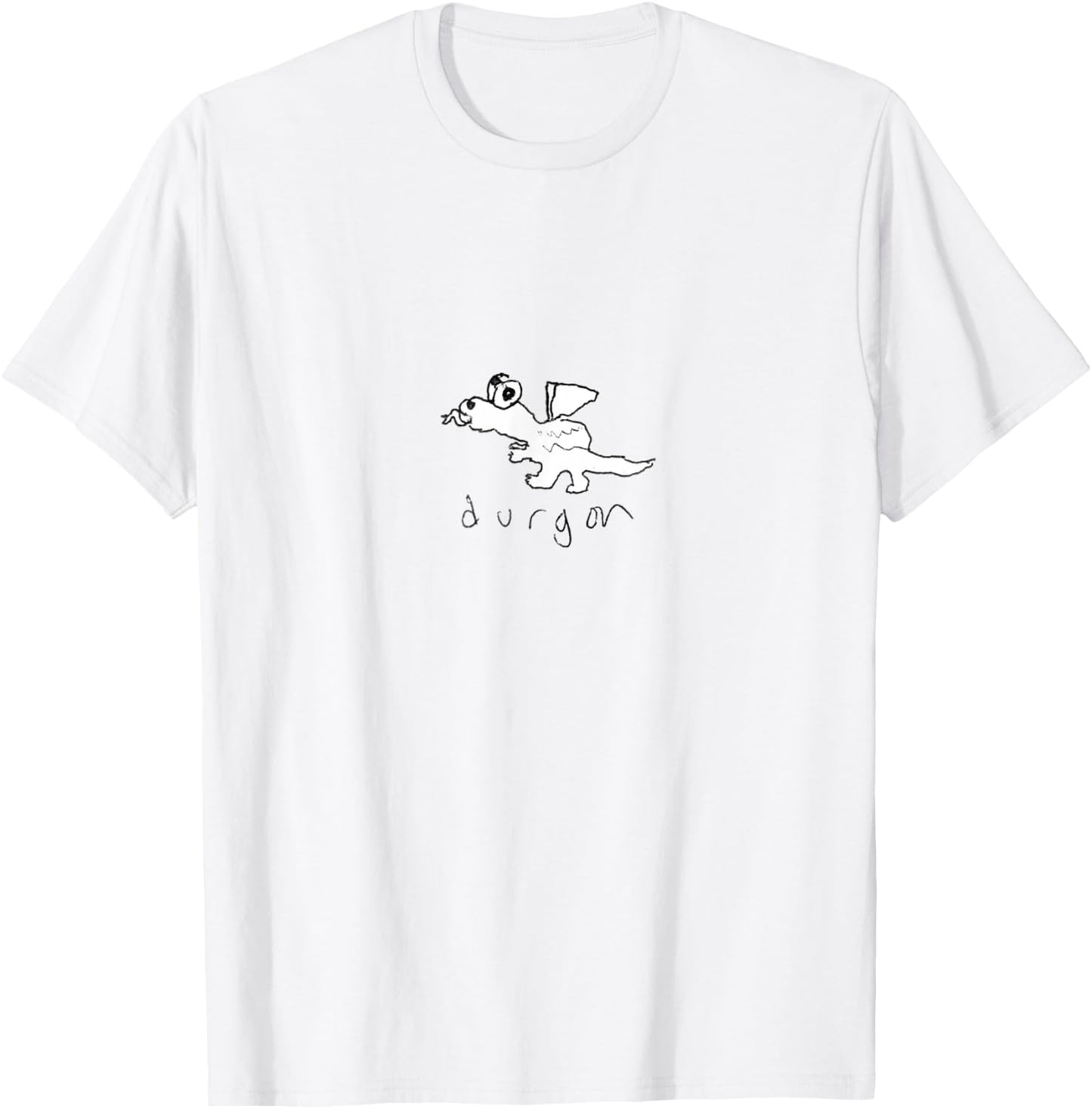 Durgon Dragon Graphic Streetwear Harujuku Aesthetic T-Shirt - T-Shirt | White