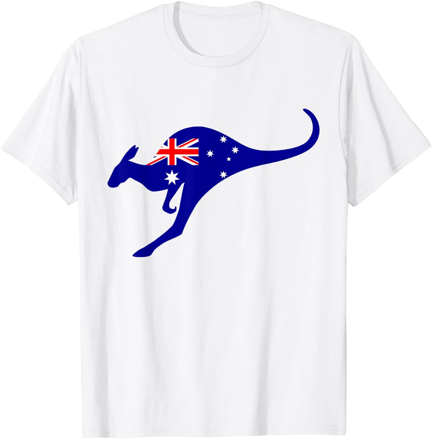 Vintage Kangaroo Australia Flag Aussie Roo Kangaroo T-Shirt - T-Shirt | White