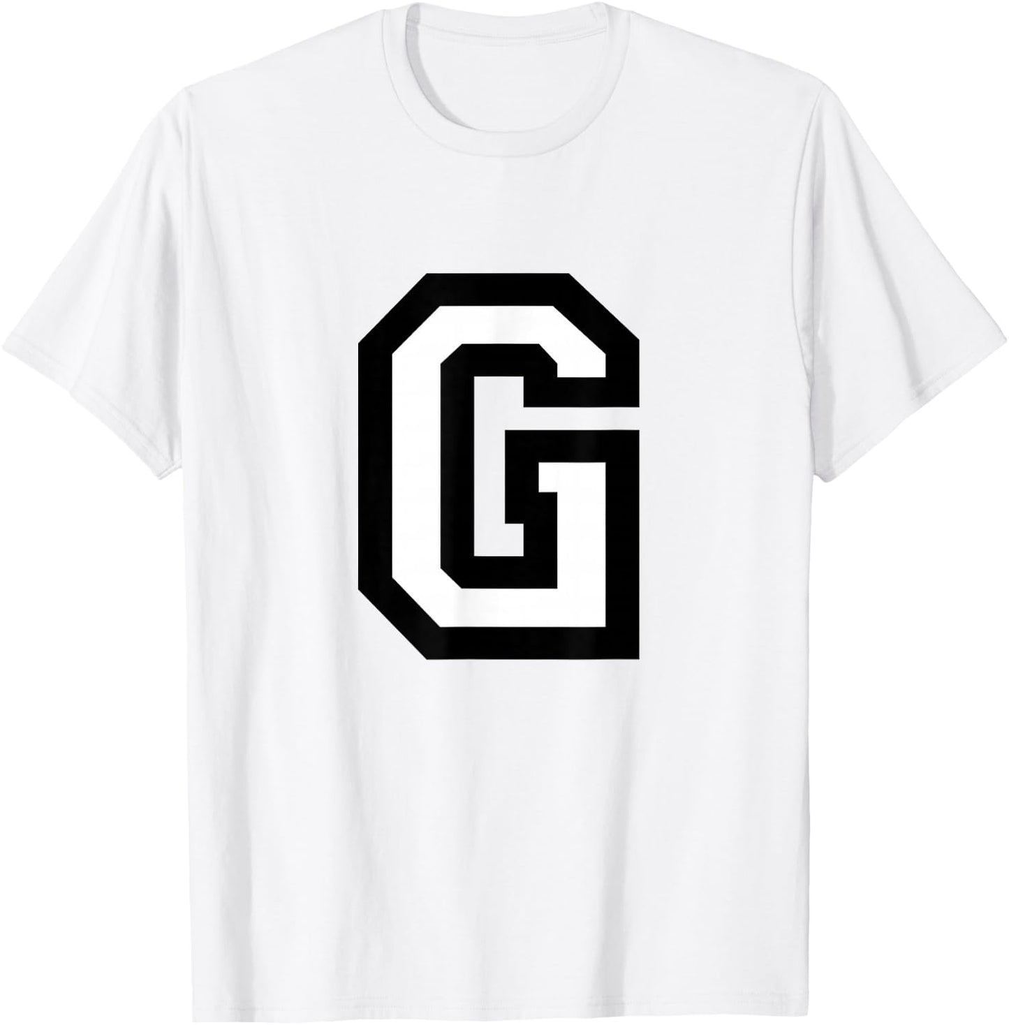 Letter G (White) G T-Shirt - T-Shirt | White