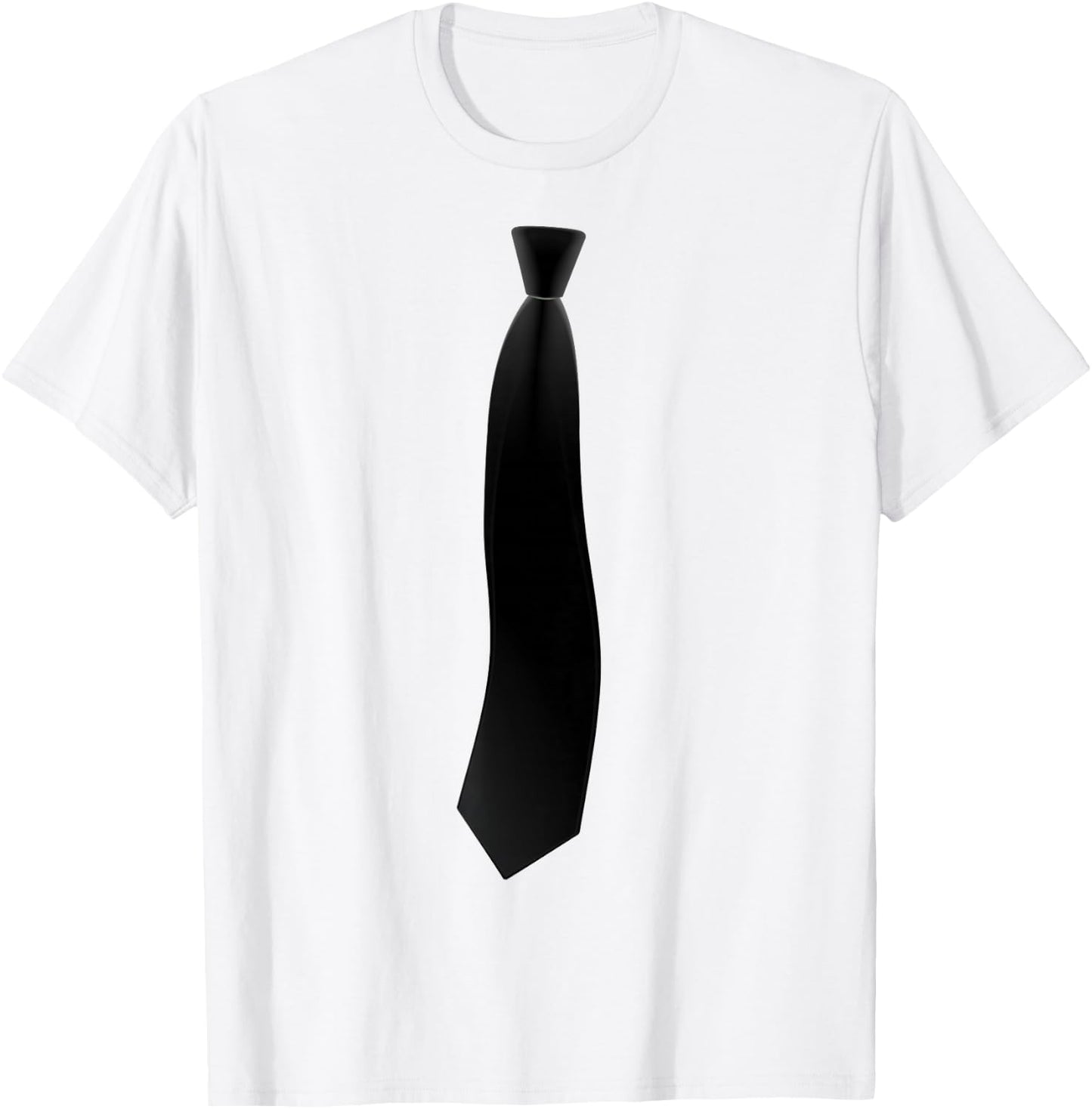 Black Tie Funny Suit Costume Boys , White T-Shirt - T-Shirt | White