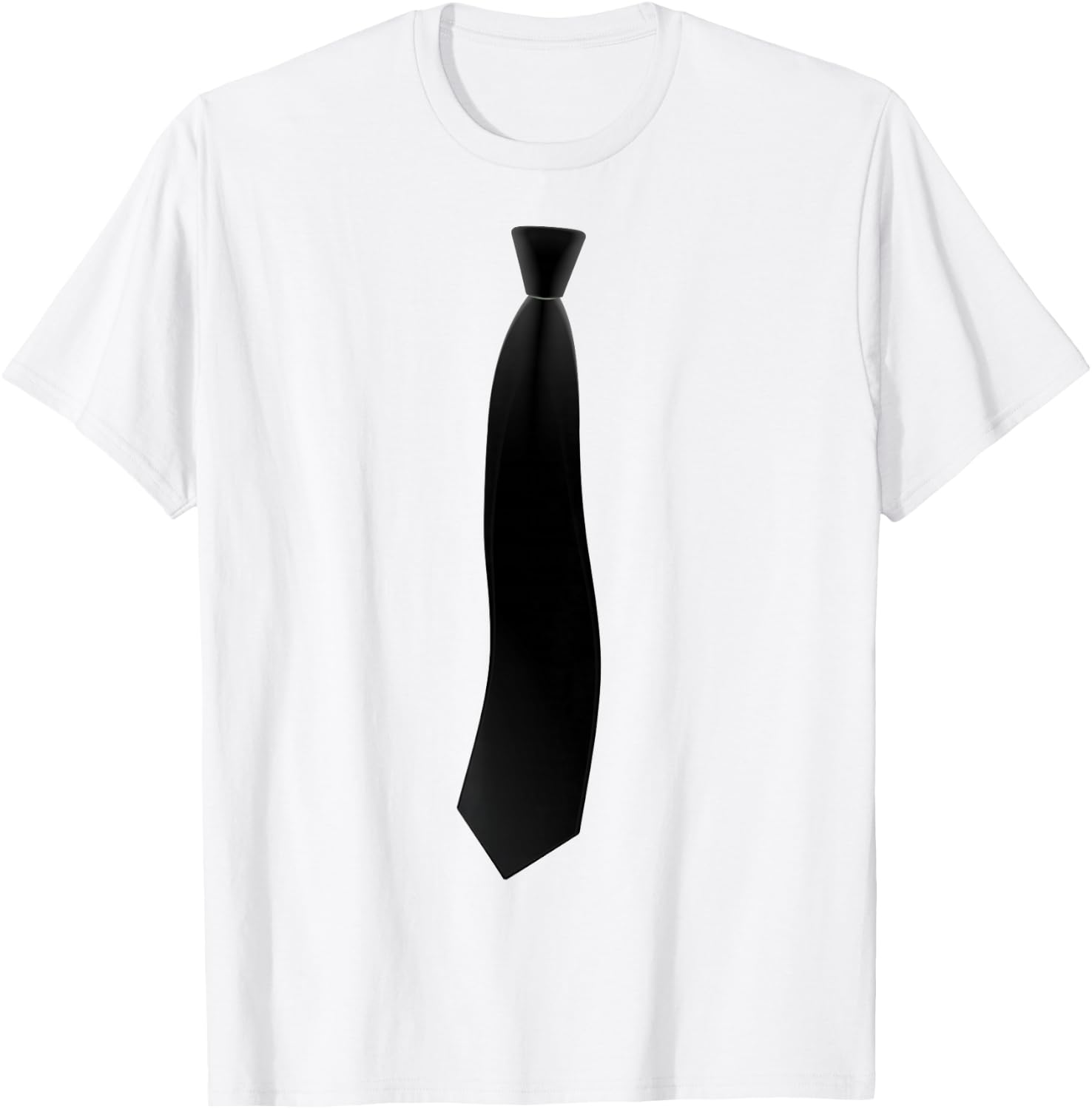 Black Tie Funny Suit Costume Boys , White T-Shirt - T-Shirt | White
