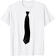 Black Tie Funny Suit Costume Boys , White T-Shirt - T-Shirt | White