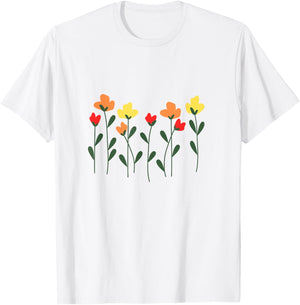 Summer Wildflowers Women's , white, S T-Shirt - T-Shirt | White