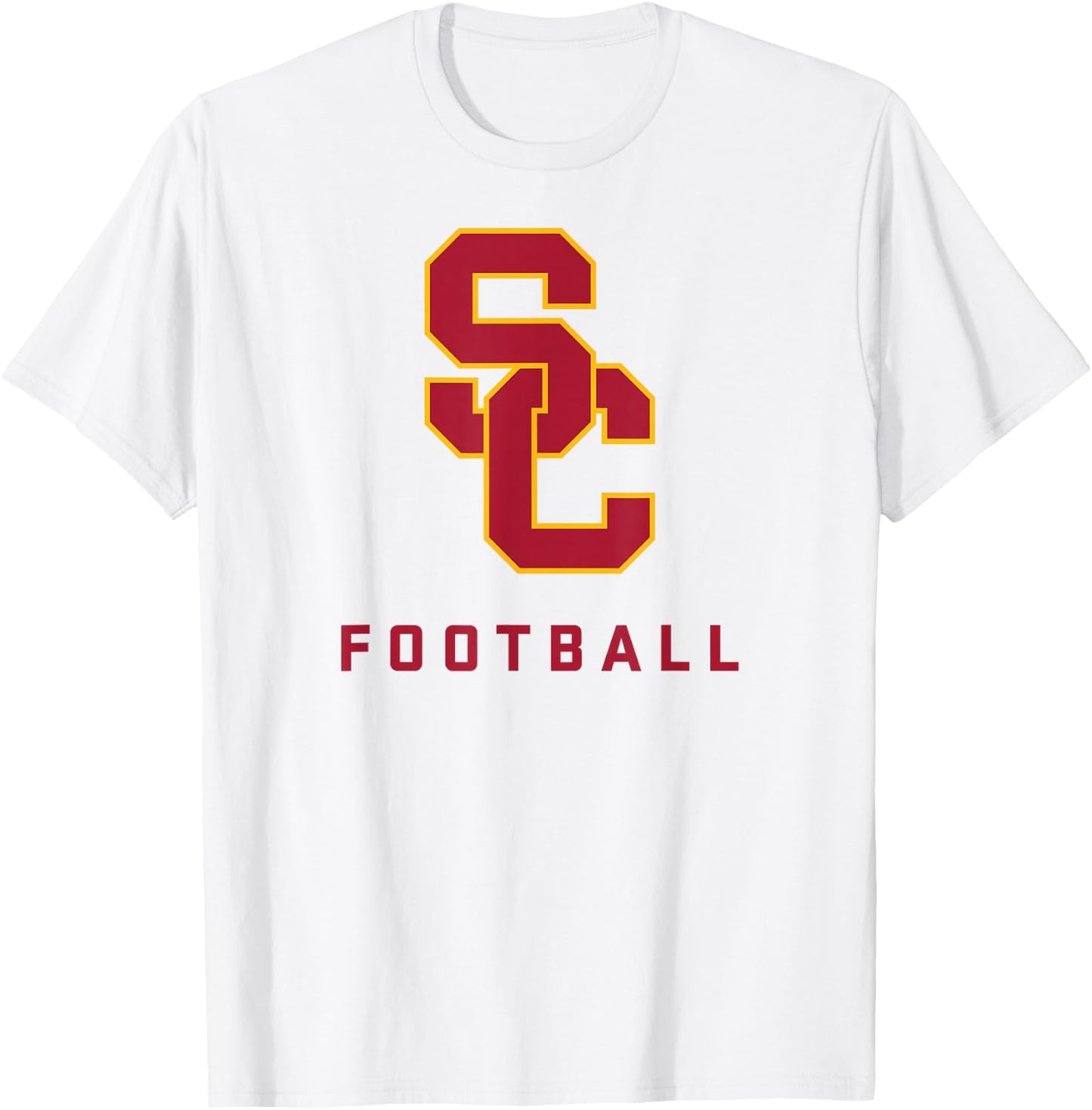 USC Trojans Football Classic Logo Officially Licensed T-Shirt - T-Shirt | White