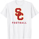 USC Trojans Football Classic Logo Officially Licensed T-Shirt - T-Shirt | White