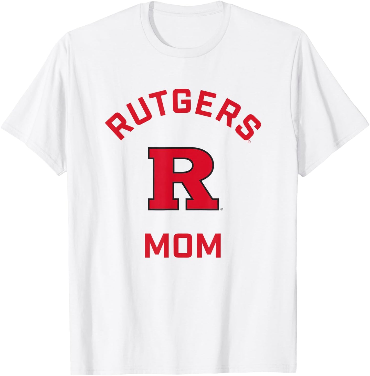 Rutgers University Scarlet Knights Arched Mom T-Shirt - T-Shirt | White