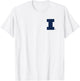 Illinois Fighting Illini Left Chest Icon Officially Licensed T-Shirt - T-Shirt | White