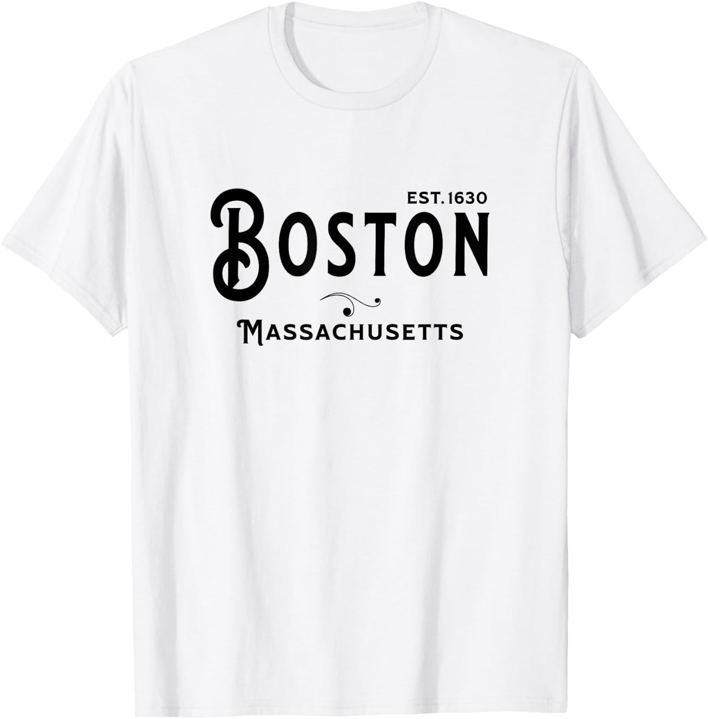 Vintage Merch MA Souvenir Visit Boston Massachusetts T-Shirt - T-Shirt | White