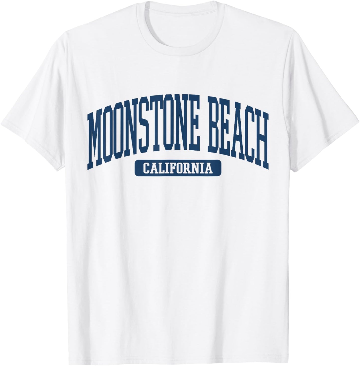 Moonstone Beach California Souvenir Beach, Retro, Vintage T-Shirt - T-Shirt | White