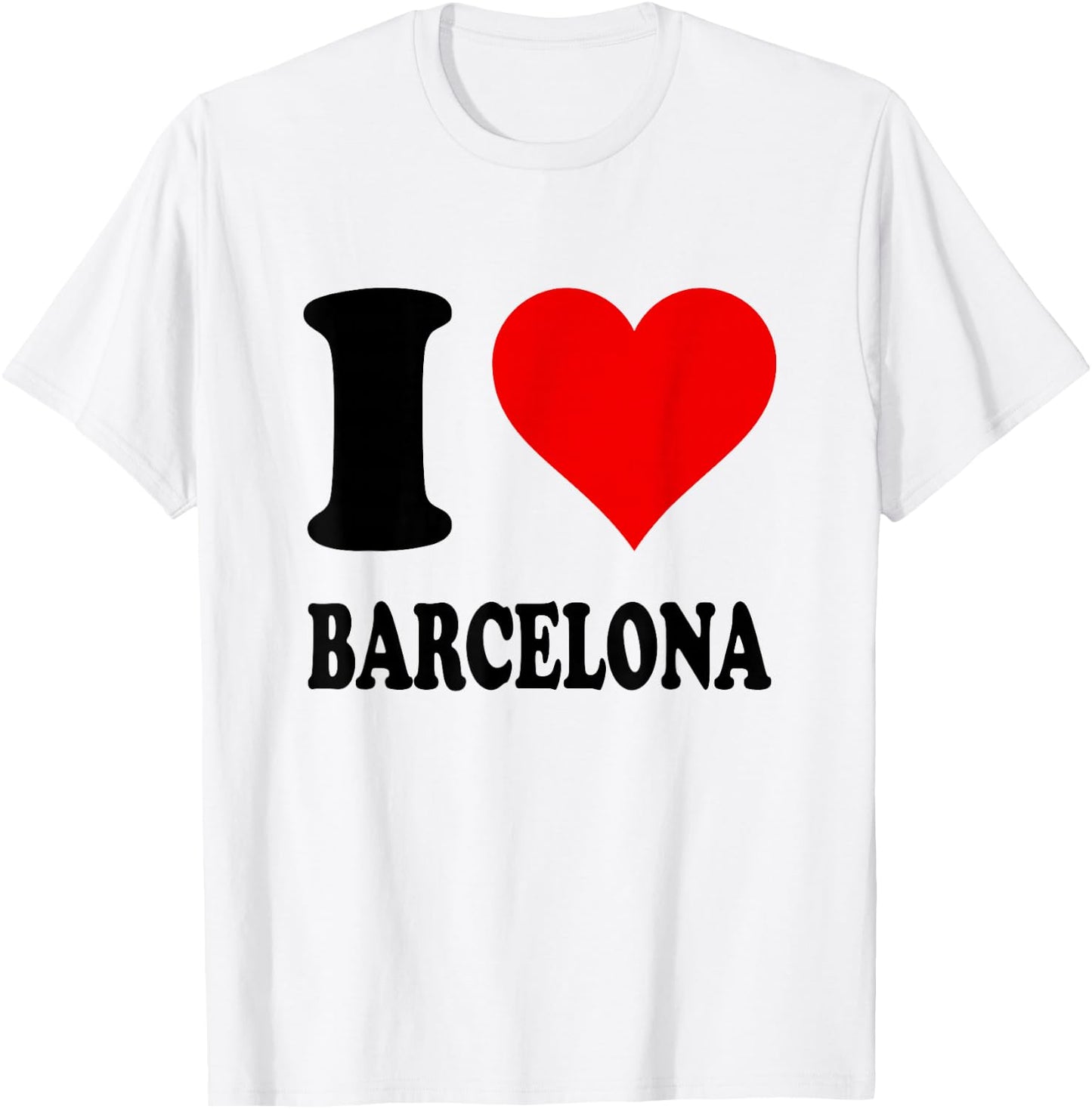 I Love Barcelona , White T-Shirt - T-Shirt | White