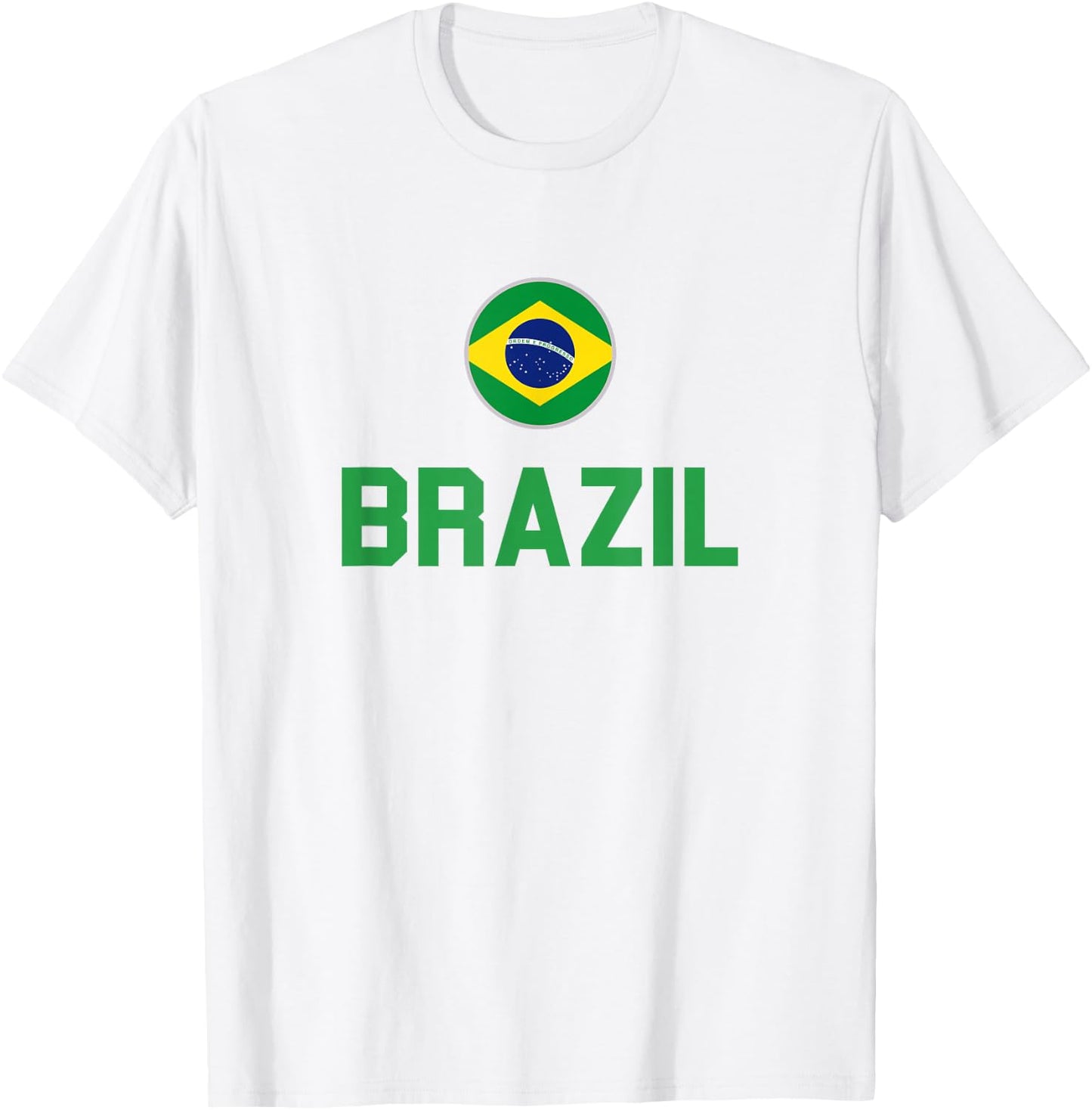 Brazil 2024 Brazilian Flag Proud , yellow T-Shirt - T-Shirt | White